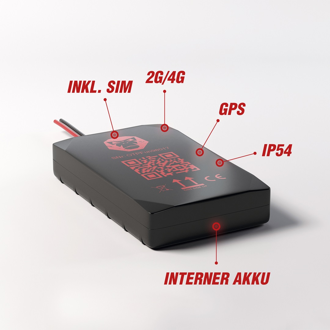 GPS Tracker ohne Abo – WingMan Free technische Spezifikationen 2G/4G GPS IP54